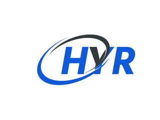 HYR letter creative modern elegant swoosh logo design