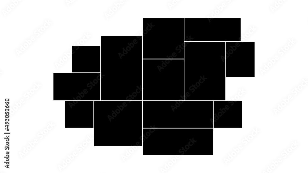 Poster vector empty photo frame. collage template. frames for memory.