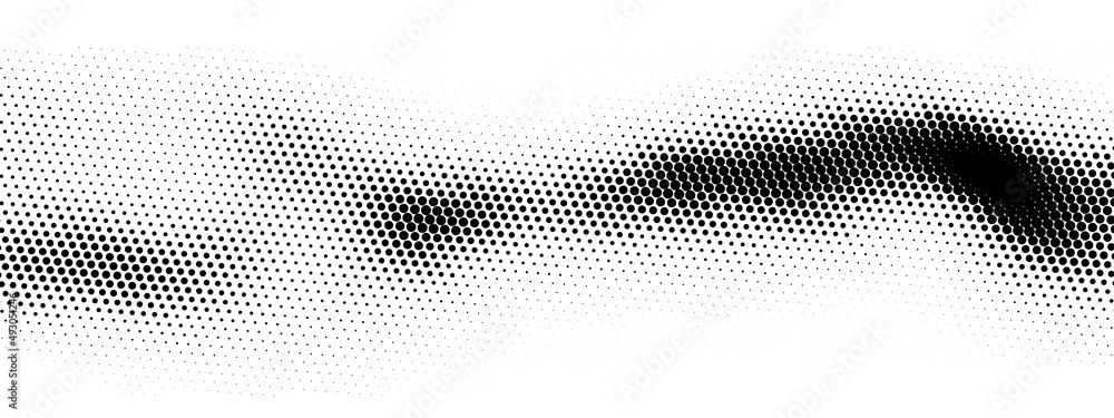 Poster abstract vector halftone background. pattern design elements with black and white gradient.