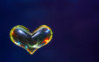 heart shaped glass