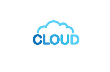 creative cloud letter logo vector symbol design illustration