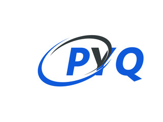 Obraz premium PYQ letter creative modern elegant swoosh logo design