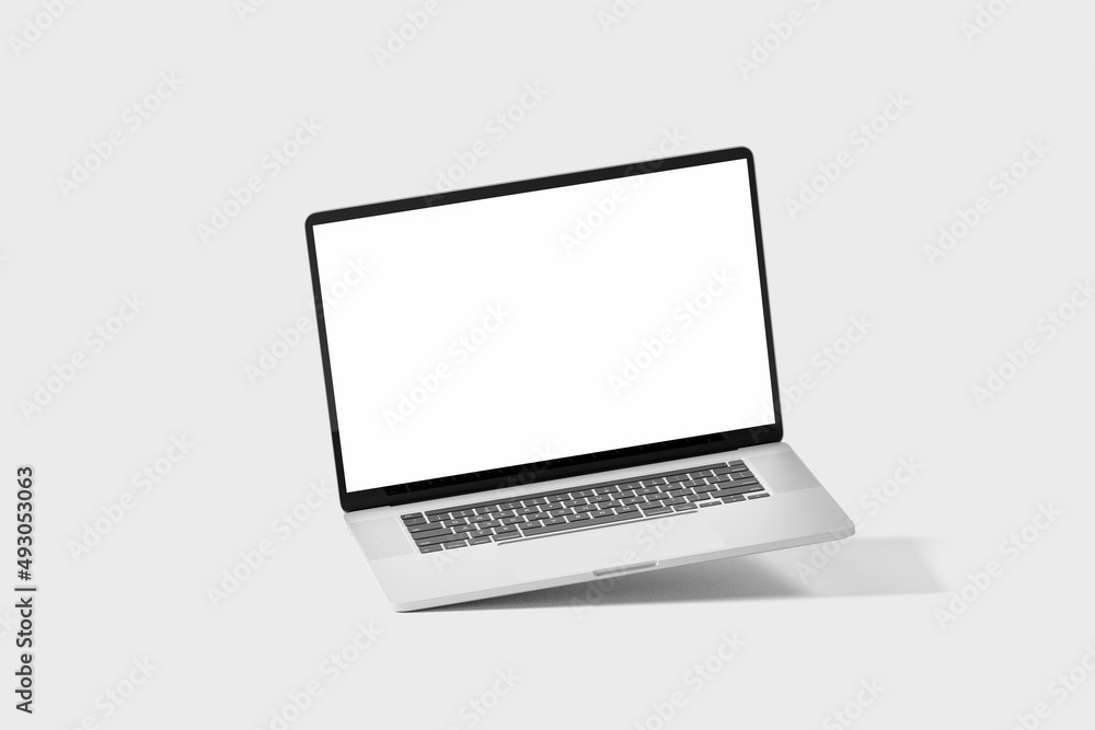Poster screen device mock up - 3d rendering