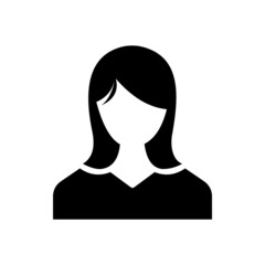 female or women icon vector 