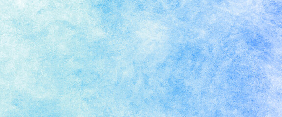 Blue background with grunge texture, watercolor painted mottled blue background, colorful bright ink and watercolor textures on white paper background.