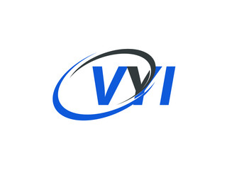 VYI letter creative modern elegant swoosh logo design