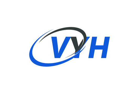 VYH letter creative modern elegant swoosh logo design