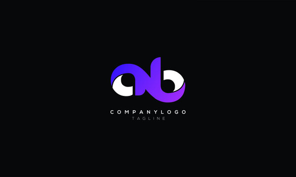 ANB  Abstract initial monogram letter alphabet logo design