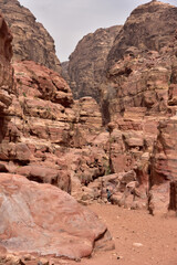ヨルダン　ペトラ遺跡の風景