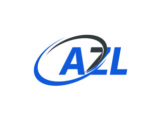 Obraz premium AZL letter creative modern elegant swoosh logo design