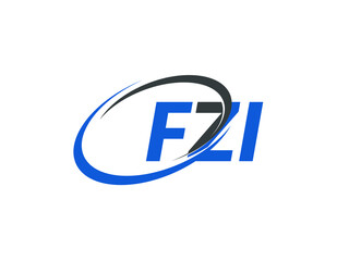 FZI letter creative modern elegant swoosh logo design