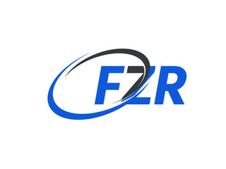 FZR letter creative modern elegant swoosh logo design