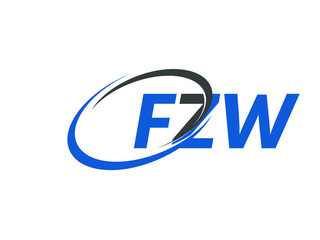 FZM letter creative modern elegant swoosh logo design