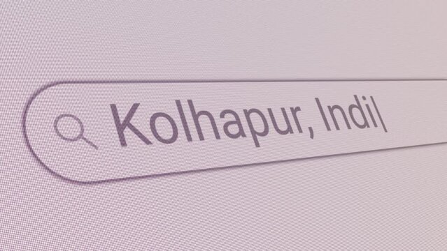 Search Bar Kolhapur India 
Close Up Single Line Typing Text Box Layout Web Database Browser Engine Concept