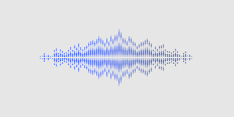 Voice recognition system. The illustration depicts a sound wave.