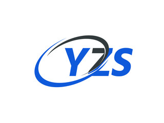 YZS letter creative modern elegant swoosh logo design