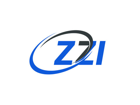 ZZI letter creative modern elegant swoosh logo design