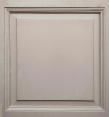White painted wooden frame for decoration and background.