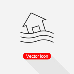 Flood Icon Vector Illustration Eps10