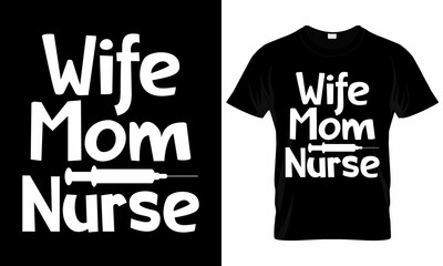 Nurse Quotes Clip art, Nurse typographic lettering quotes design, vector design.