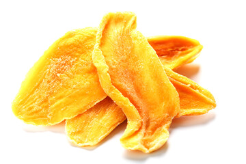 Dried fruit slices from organic ripe mango