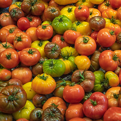 Heritage Tomatoes at a Farmer's Market stall