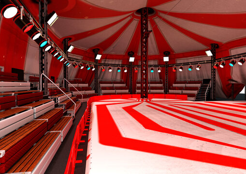 3D Rendering Circus Arena