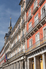 Town Square of Madrid. Casa de la Panaderia. Facades. 15th century. 