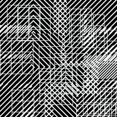 Overlapping geometric shapes on black background. Futuristic. Abstract.  Geometry. Architecture. Abstract. 