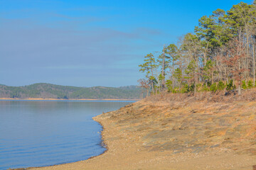 Broken Bow Lake at Beavers Bend State Park in Broken Bow, Oklahoma