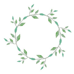laurel wreath isolated on white