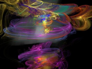 Imaginatory fractal abstract background Image