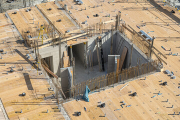 Baustelle in Luzern, Schweiz