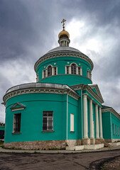 Fototapeta na wymiar Nicolas, the Warrior church, city of Kashira, Russia. Years of construction and reconstruction - 1688, 1815