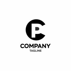 initials CP logo design