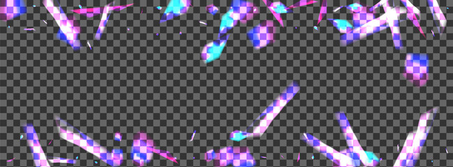 Glow Glare Background Transparent Vector. Element Beautiful Texture. Blur Decorate Card. Shine Dark. Confetti Shade Wallpaper.