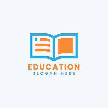 Educational logo design vector, creative educational logo design, abstract educational logo design, modern educational logo design template