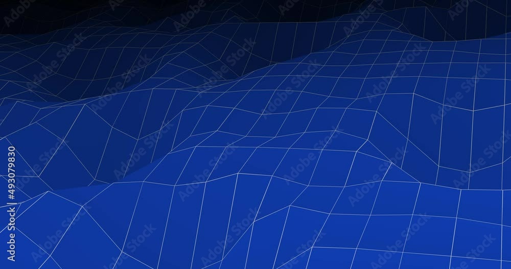 Poster abstract weave and polygonal grid as digital connection background.