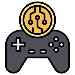 GameFi icon, Crypto related vector illustration © lukpedclub