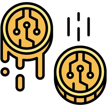 Up and down icon, Crypto related vector illustration