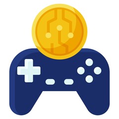 GameFi icon, Crypto related vector illustration © lukpedclub