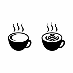 Coffee icon logo vector design template