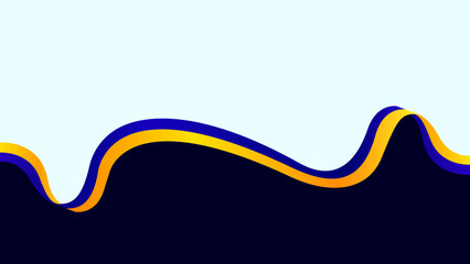 Background with a ribbon in the colors of the Ukrainian flag