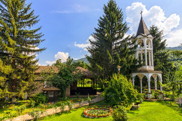 Fototapeta na wymiar Summer view of Kapinovski Monastery, Nothern Bulgaria