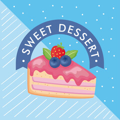 sweet dessert lettering