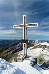 Gipfelkreuz am Großvenediger, Österreich