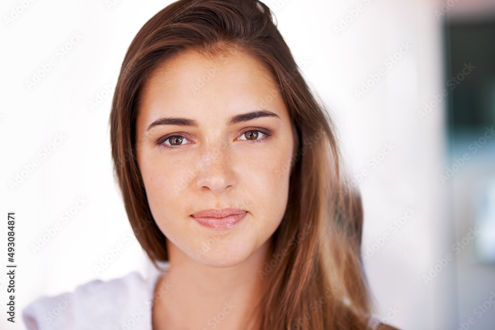 Wall mural Just natural beauty. Shot of an attractive young woman.