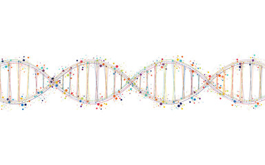 DNA. Medical science, genetic biotechnology, chemistry biology. Innovation technology concept and nano technology background