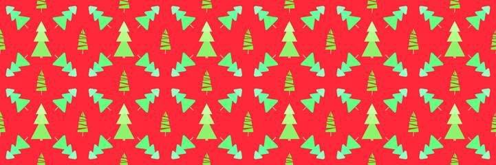 Seamless pattern with christmas trees. Abstract geometric wallpaper. Print for textiles, flyers and posters. Artwork for design