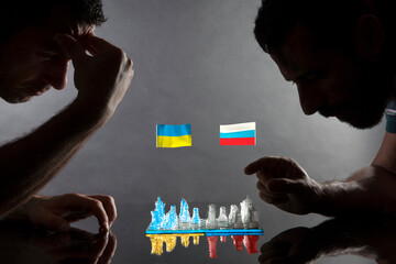 partita a scacchi come concetto della guerra tra Ucraina e Russia